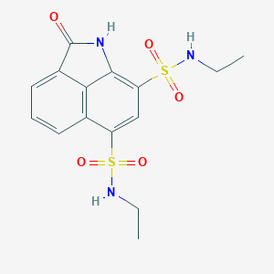 molecular formula C15H17N3O5S2 B411126 N~6~,N~8~-diethyl-2-oxo-1,2-dihydrobenzo[cd]indole-6,8-disulfonamide CAS No. 378224-79-4