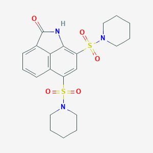 molecular formula C21H25N3O5S2 B411128 6,8-Bis-(piperidine-1-sulfonyl)-1H-benzo[cd]indol-2-one 