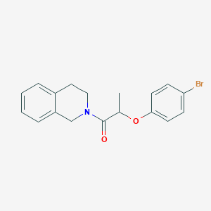 molecular formula C18H18BrNO2 B4111282 2-[2-(4-bromophenoxy)propanoyl]-1,2,3,4-tetrahydroisoquinoline 
