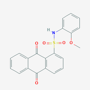 molecular formula C21H15NO5S B411129 N-(2-methoxyphenyl)-9,10-dioxoanthracene-1-sulfonamide CAS No. 333310-96-6