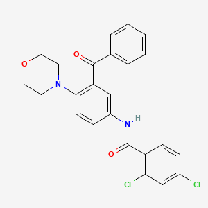 molecular formula C24H20Cl2N2O3 B4111305 N-[3-benzoyl-4-(4-morpholinyl)phenyl]-2,4-dichlorobenzamide 