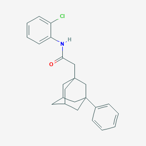 molecular formula C24H26ClNO B4111312 N-(2-chlorophenyl)-2-(3-phenyl-1-adamantyl)acetamide 