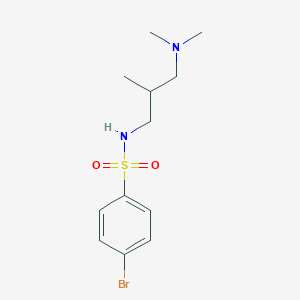 molecular formula C12H19BrN2O2S B4111322 4-bromo-N-[3-(dimethylamino)-2-methylpropyl]benzenesulfonamide 