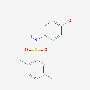 molecular formula C15H17NO3S B411133 N-(4-methoxyphenyl)-2,5-dimethylbenzenesulfonamide CAS No. 6137-05-9