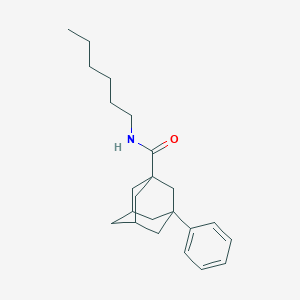 molecular formula C23H33NO B4111350 N-hexyl-3-phenyl-1-adamantanecarboxamide 