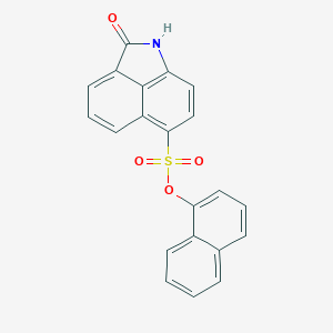 molecular formula C21H13NO4S B411138 2-Oxo-1,2-dihydro-benzo[cd]indole-6-sulfonic acid naphthalen-1-yl ester 