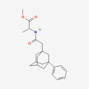 molecular formula C22H29NO3 B4111406 methyl N-[(3-phenyl-1-adamantyl)acetyl]alaninate 