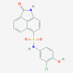 molecular formula C17H11ClN2O4S B411141 N-(3-chloro-4-hydroxyphenyl)-2-oxo-1,2-dihydrobenzo[cd]indole-6-sulfonamide CAS No. 397281-20-8