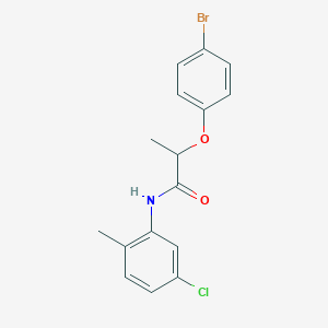 molecular formula C16H15BrClNO2 B4111419 2-(4-bromophenoxy)-N-(5-chloro-2-methylphenyl)propanamide 