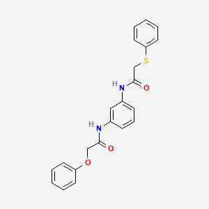 molecular formula C22H20N2O3S B4111432 2-phenoxy-N-(3-{[(phenylthio)acetyl]amino}phenyl)acetamide 