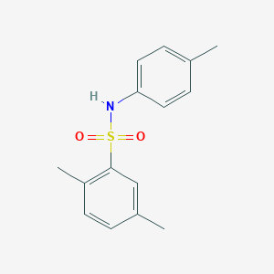 molecular formula C15H17NO2S B411144 2,5-dimethyl-N-(4-methylphenyl)benzenesulfonamide CAS No. 477483-36-6