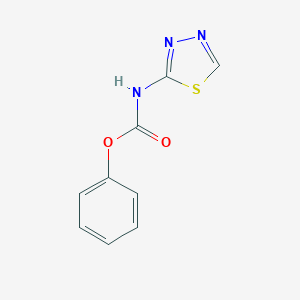 molecular formula C9H7N3O2S B411148 苯基1,3,4-噻二唑-2-基氨基甲酸酯 CAS No. 26907-41-5