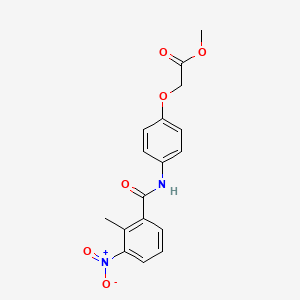 methyl {4-[(2-methyl-3-nitrobenzoyl)amino]phenoxy}acetate