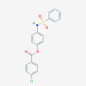 4-[(Phenylsulfonyl)amino]phenyl 4-chlorobenzoate