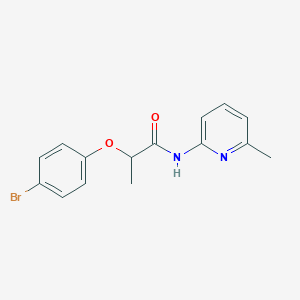 molecular formula C15H15BrN2O2 B4111506 2-(4-bromophenoxy)-N-(6-methyl-2-pyridinyl)propanamide 