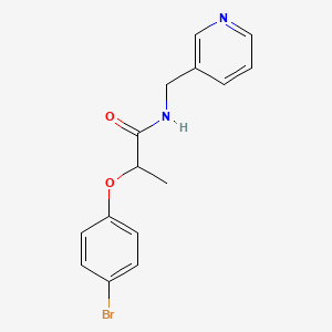 molecular formula C15H15BrN2O2 B4111514 2-(4-bromophenoxy)-N-(3-pyridinylmethyl)propanamide 