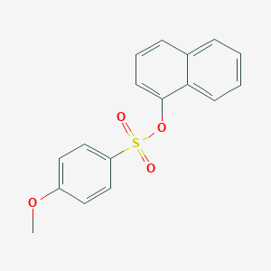 molecular formula C17H14O4S B411152 Naphthalen-1-yl 4-methoxybenzenesulfonate 