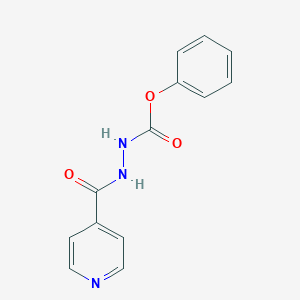 molecular formula C13H11N3O3 B411153 Phenyl 2-isonicotinoylhydrazinecarboxylate 