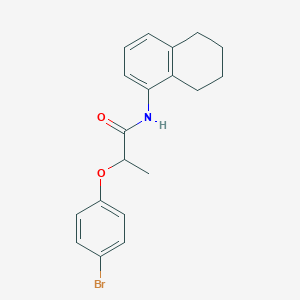 molecular formula C19H20BrNO2 B4111533 2-(4-bromophenoxy)-N-(5,6,7,8-tetrahydro-1-naphthalenyl)propanamide 