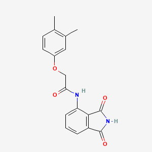 molecular formula C18H16N2O4 B4111539 2-(3,4-dimethylphenoxy)-N-(1,3-dioxo-2,3-dihydro-1H-isoindol-4-yl)acetamide 