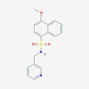 4-methoxy-N-(3-pyridinylmethyl)-1-naphthalenesulfonamide