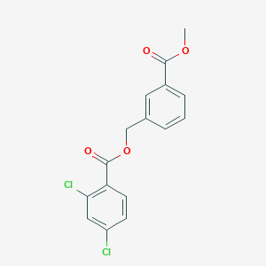 molecular formula C16H12Cl2O4 B4111561 3-(methoxycarbonyl)benzyl 2,4-dichlorobenzoate 