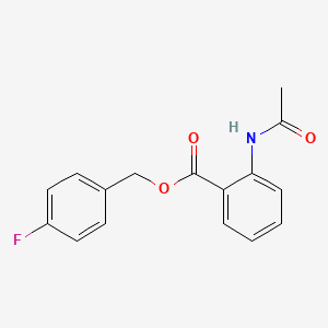 4-fluorobenzyl 2-(acetylamino)benzoate