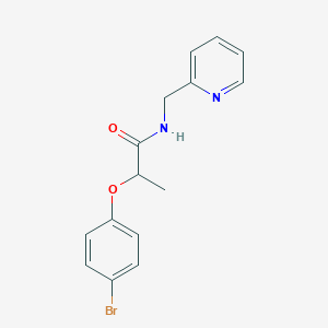 2-(4-bromophenoxy)-N-(2-pyridinylmethyl)propanamide