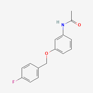 N-{3-[(4-fluorobenzyl)oxy]phenyl}acetamide