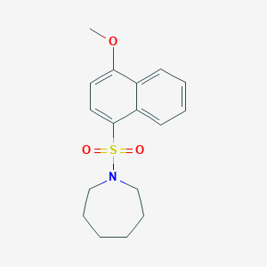 1-(4-Methoxynaphthalen-1-yl)sulfonylazepane