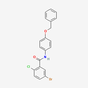 molecular formula C20H15BrClNO2 B4111595 N-[4-(benzyloxy)phenyl]-5-bromo-2-chlorobenzamide 