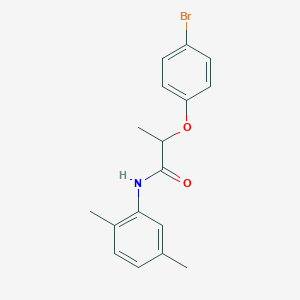 molecular formula C17H18BrNO2 B4111601 2-(4-bromophenoxy)-N-(2,5-dimethylphenyl)propanamide 