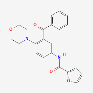 molecular formula C22H20N2O4 B4111602 N-[3-benzoyl-4-(4-morpholinyl)phenyl]-2-furamide 
