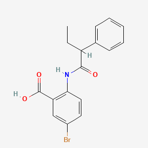molecular formula C17H16BrNO3 B4111664 5-bromo-2-[(2-phenylbutanoyl)amino]benzoic acid 