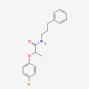 2-(4-bromophenoxy)-N-(3-phenylpropyl)propanamide