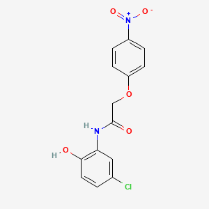 molecular formula C14H11ClN2O5 B4111699 N-(5-chloro-2-hydroxyphenyl)-2-(4-nitrophenoxy)acetamide 