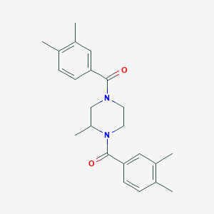 1,4-Bis(3,4-dimethylbenzoyl)-2-methylpiperazine