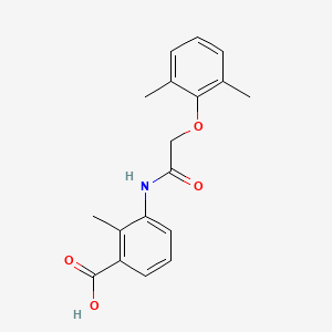 molecular formula C18H19NO4 B4111702 3-{[(2,6-dimethylphenoxy)acetyl]amino}-2-methylbenzoic acid 