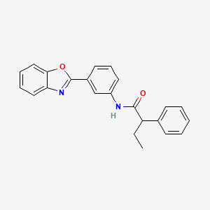 molecular formula C23H20N2O2 B4111713 N-[3-(1,3-benzoxazol-2-yl)phenyl]-2-phenylbutanamide 