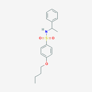 molecular formula C18H23NO3S B411172 4-丁氧基-N-(1-苯乙基)苯磺酰胺 CAS No. 333311-16-3