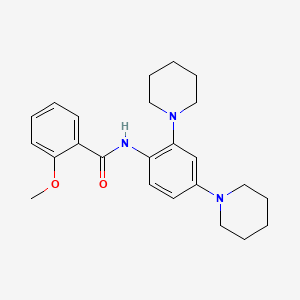 N-(2,4-di-1-piperidinylphenyl)-2-methoxybenzamide