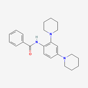 molecular formula C23H29N3O B4111745 N-(2,4-di-1-piperidinylphenyl)benzamide 