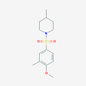 1-[(4-Methoxy-3-methylphenyl)sulfonyl]-4-methylpiperidine