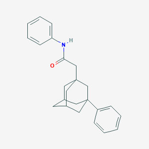 molecular formula C24H27NO B4111763 N-phenyl-2-(3-phenyl-1-adamantyl)acetamide 