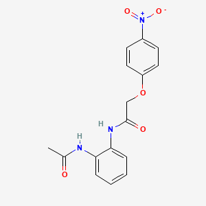 molecular formula C16H15N3O5 B4111769 N-[2-(acetylamino)phenyl]-2-(4-nitrophenoxy)acetamide 