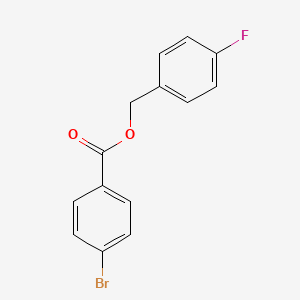 molecular formula C14H10BrFO2 B4111780 4-fluorobenzyl 4-bromobenzoate 