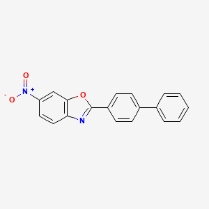 molecular formula C19H12N2O3 B4111798 2-(4-biphenylyl)-6-nitro-1,3-benzoxazole 