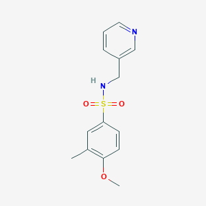 4-methoxy-3-methyl-N-(pyridin-3-ylmethyl)benzenesulfonamide
