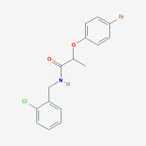 molecular formula C16H15BrClNO2 B4111854 2-(4-bromophenoxy)-N-(2-chlorobenzyl)propanamide 