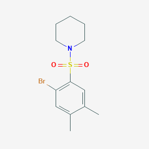 1-(2-Bromo-4,5-dimethylphenyl)sulfonylpiperidine